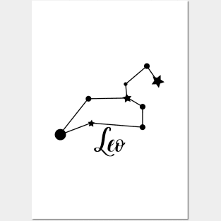 Leo Zodiac Constellation Posters and Art